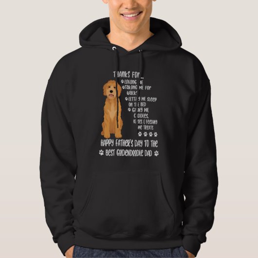 Happy Father's Day 2021 Goldendoodle Dad dog Hoodie (Voorkant)