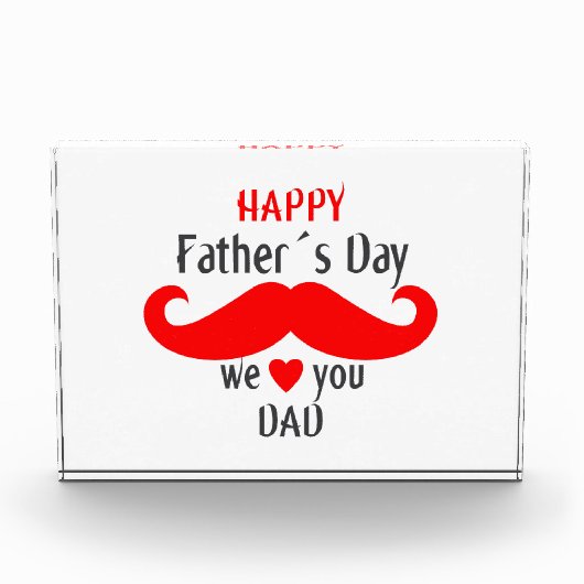 Happy Fathers Day 2024 We Love You Pap Fotoblokken (Voorkant)