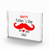 Happy Fathers Day 2024 We Love You Pap Fotoblokken (Rechts)