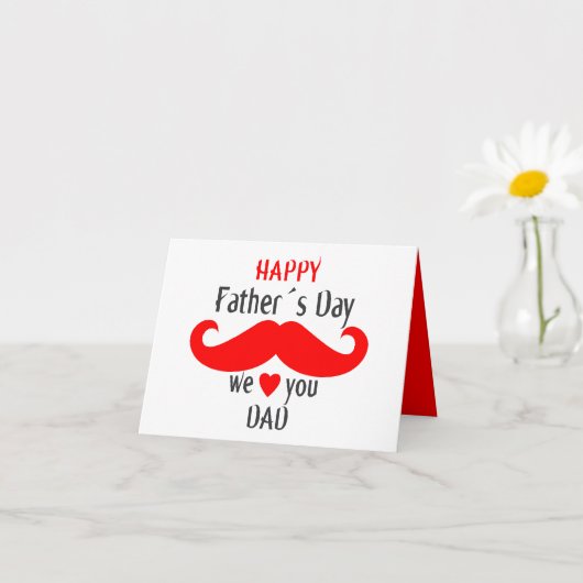 Happy Fathers Day 2024 We Love You Pap Kaart (Kleine Plant)