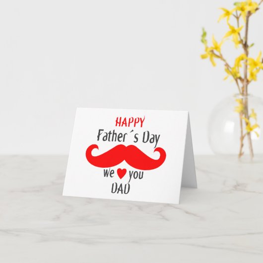 Happy Fathers Day 2024 We Love You Pap Kaart (Gele Bloem)