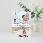 Happy Fathers Day, 3 foto's Collage Modern Feestdagenkaart (Staand voorkant)