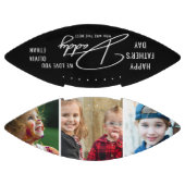  Happy Father's Day 3 Photo Collage Personalized American Football (Panelen)
