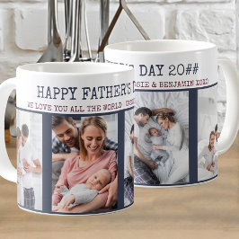 Happy Fathers Day 4 Foto gepersonaliseerd Koffiemok