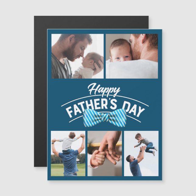 Happy Fathers Day 5 fotocollage (Voorkant / Achterkant)