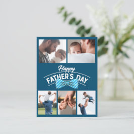 Happy Fathers Day 5 fotocollage Briefkaart