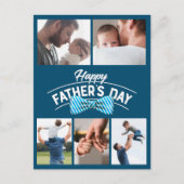 Happy Fathers Day 5 fotocollage Briefkaart (Voorkant)