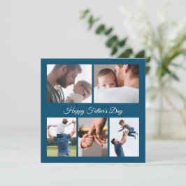 Happy Fathers Day 5 fotocollage Kaart