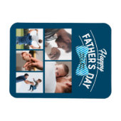 Happy Fathers Day 5 fotocollage Magneet (Horizontaal)
