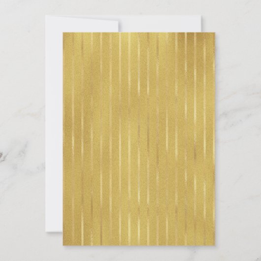 Happy Father's Day 5 Photo Gold Flat Greeting Card Kaart (Achterkant)