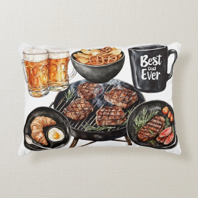 Happy Father's Day Accent Kussen (Voorkant)