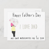 happy father's day around the world postcard  briefkaart (Voorkant / Achterkant)