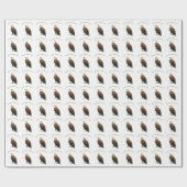 Happy Fathers Day Bald Eagle Cadeaupapier (Vlak)