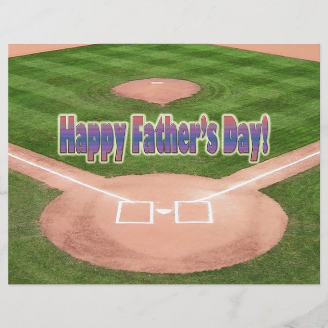 Happy Fathers Day Baseball (Voorkant)