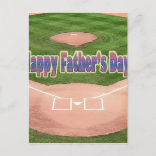 Happy Fathers Day Baseball Briefkaart