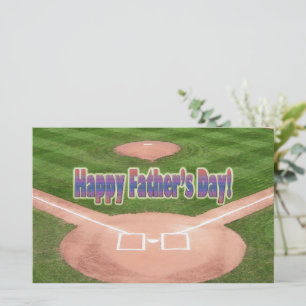 Happy Fathers Day Baseball Briefpapier