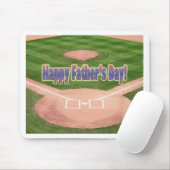 Happy Fathers Day Baseball Muismat (Met muis)