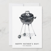 Happy Father's Day BBQ Grill Photo Feestdagenkaart (Voorkant)