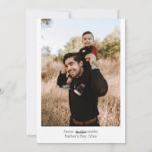 Happy Father's Day BBQ Grill Photo Feestdagenkaart (Achterkant)