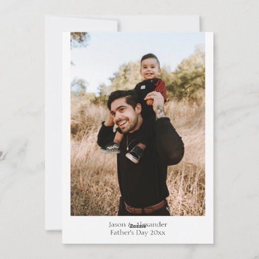 Happy Father's Day BBQ Grill Photo Feestdagenkaart (Achterkant)