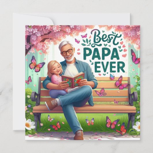Happy Fathers Day Bedankkaart (Voorkant)