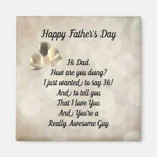 Happy Father's Day-bericht Magneet