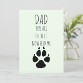 Happy Fathers Day beroemd gemaakt door Dog Feestdagenkaart (Staand voorkant)