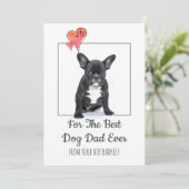 Happy Fathers Day beroemd gemaakt door Dog Feestdagenkaart (Staand voorkant)