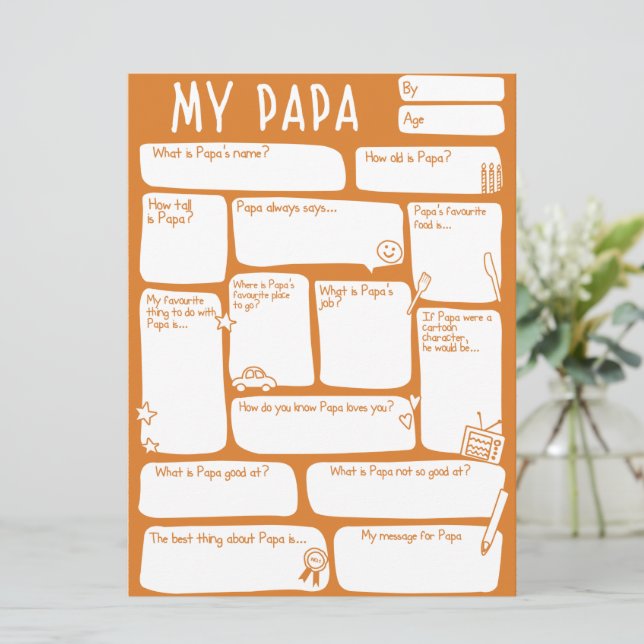 Happy Fathers Day_Best Papa Ever (Staand voorkant)