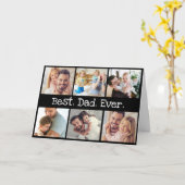 Happy Fathers Day Beste Papa Ooit Fotocollage Kaart (Gele Bloem)