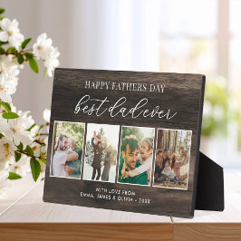 Happy Fathers Day Beste vader ooit 4 Fotocollage Fotoplaat