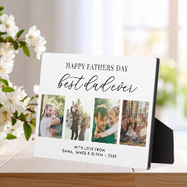 Happy Fathers Day Beste vader ooit 4 Fotocollage Fotoplaat