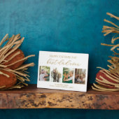 Happy Fathers Day Beste vader ooit 4 Fotocollage Fotoplaat (Zijkant)