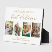 Happy Fathers Day Beste vader ooit 4 Fotocollage Fotoplaat (Zijkant)