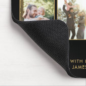 Happy Fathers Day Beste vader ooit 4 Fotocollage Muismat (Hoek)