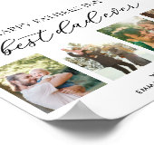 Happy Fathers Day Beste vader ooit 4 Fotocollage Poster (Hoek)