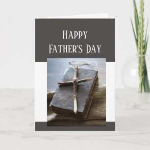 Happy Father's Day Bible Cross Love Respect Kaart
