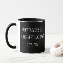 Happy Fathers Day Black and White Fun-script Mok