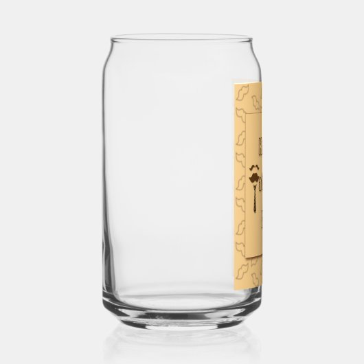 Happy Fathers Day Blikvorm Glas (Rechts)