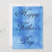 Happy Fathers Day Blue Summer Picnic Kaart (Voorkant)