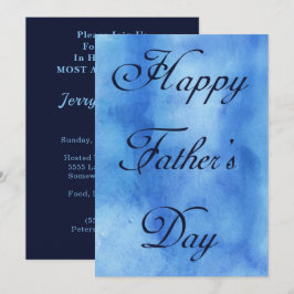 Happy Fathers Day Blue Summer Picnic Kaart