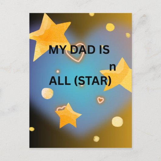 HAPPY FATHER'S DAY  BRIEFKAART (Voorkant)