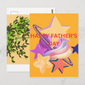 HAPPY FATHER'S DAY  BRIEFKAART (Voorkant / Achterkant)