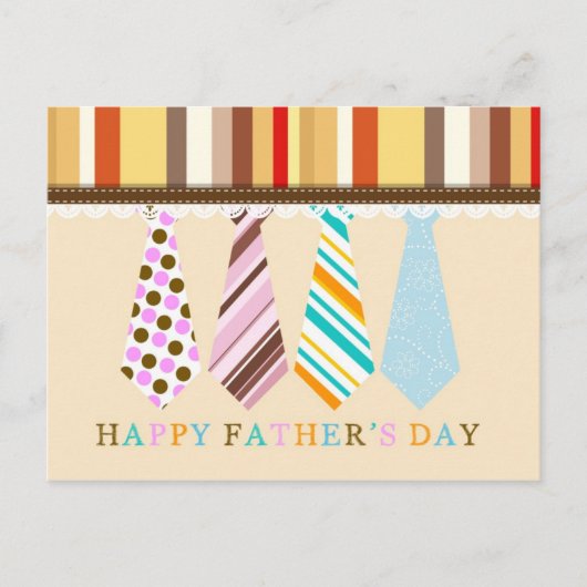 Happy Fathers Day Briefkaart (Voorkant)