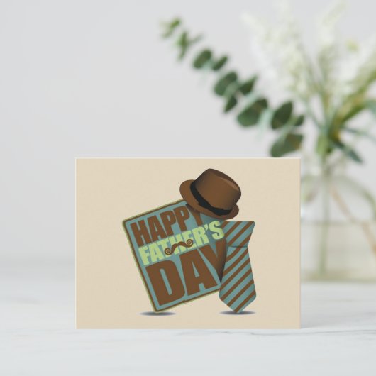 Happy Fathers Day Briefkaart (Staand voorkant)