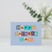 Happy Fathers Day Briefkaart (Staand voorkant)