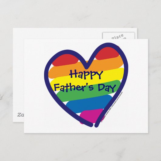 Happy Father's Day Briefkaart (Voorkant / Achterkant)