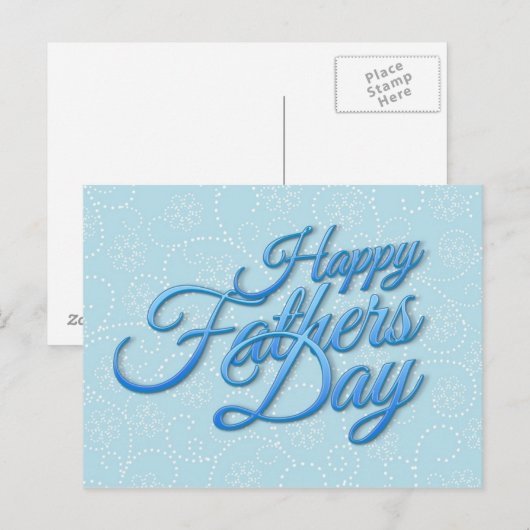 Happy Fathers Day Briefkaart (Voorkant / Achterkant)