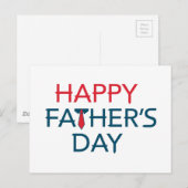 Happy Fathers Day Briefkaart (Voorkant / Achterkant)