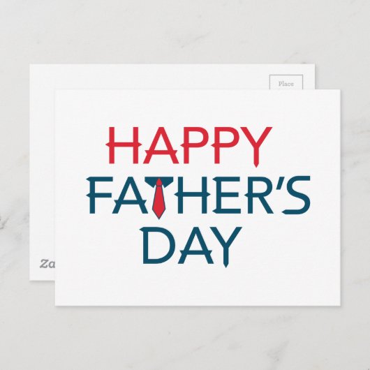 Happy Fathers Day Briefkaart (Voorkant / Achterkant)